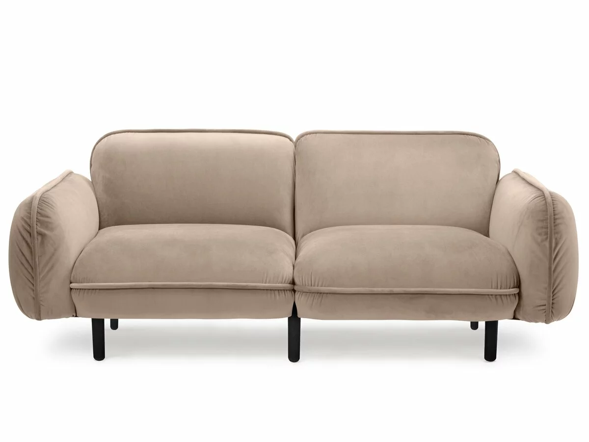 Bean Sofa 2-seater, beige Textum Avelina velour fabric