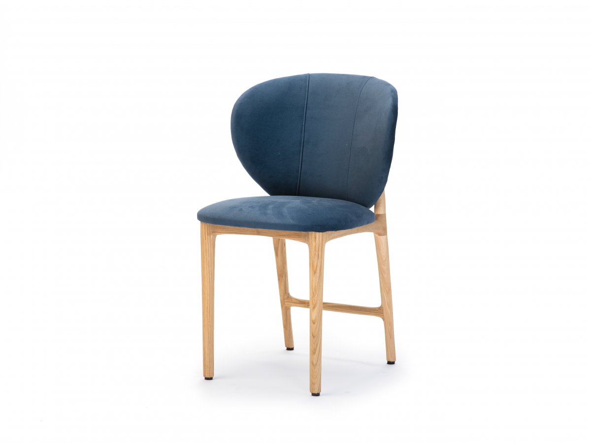 Krzesło Hoya dąb naturalny tkanina Favola