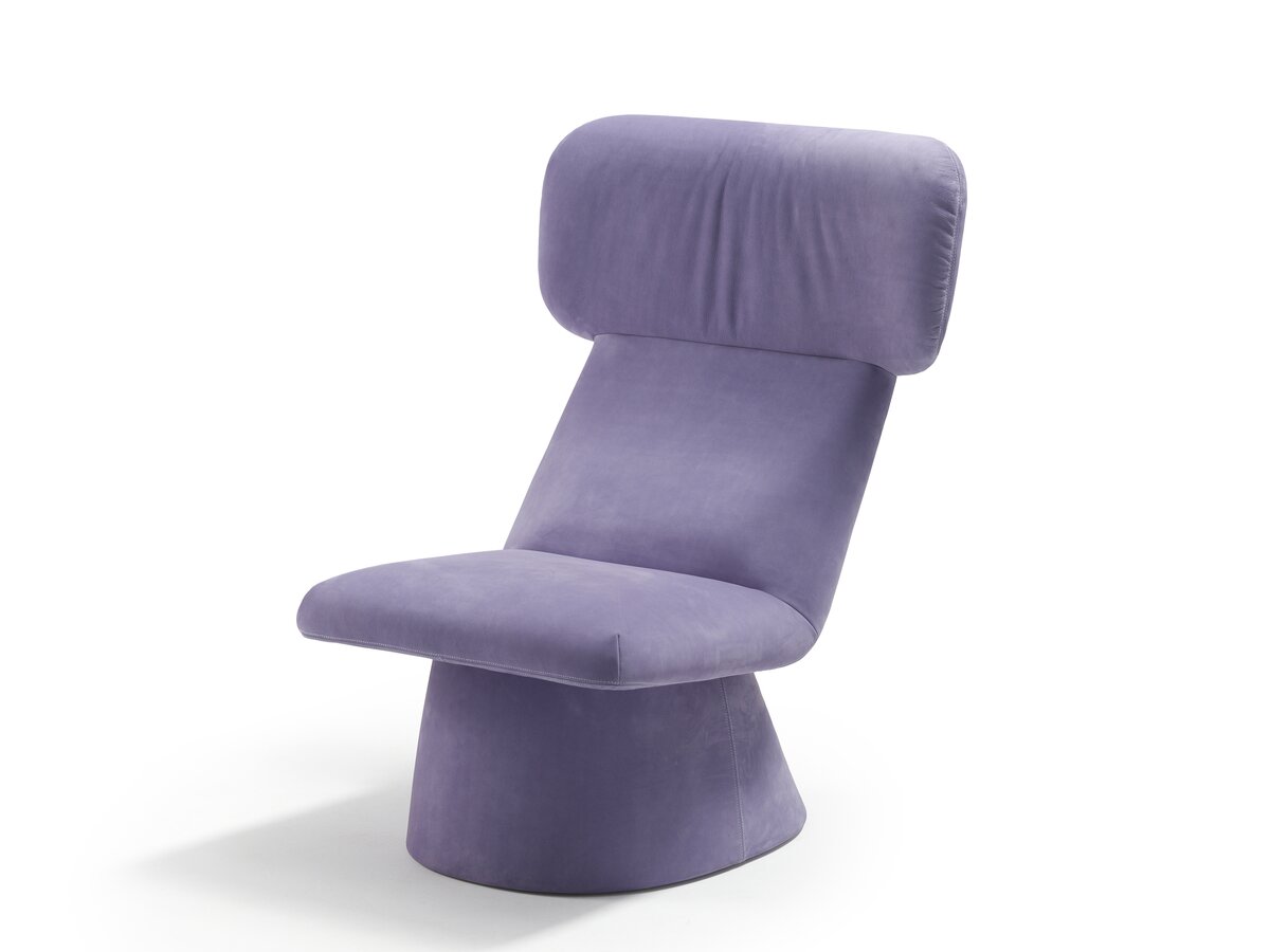 Krzesło Elle Wing chair with upholstered base