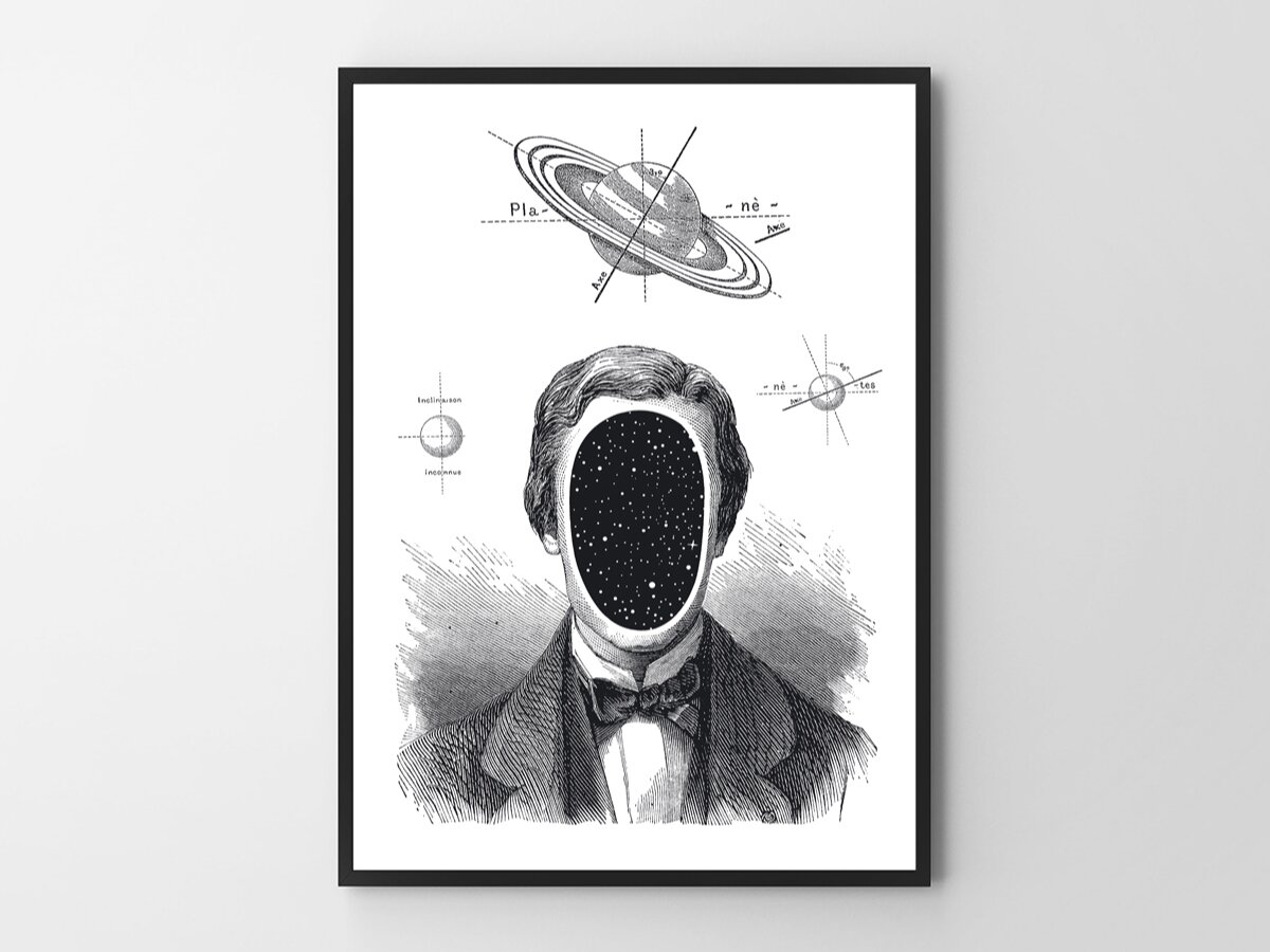 Plakat Człowiek Kosmos 50x70 cm