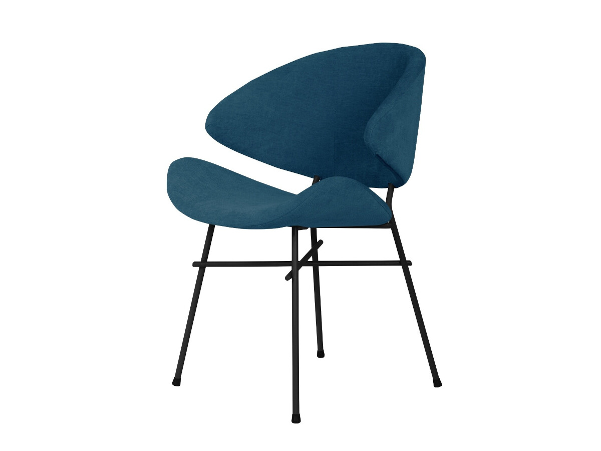Krzesło Cheri Trend - niebieskie - czarny RAL9004