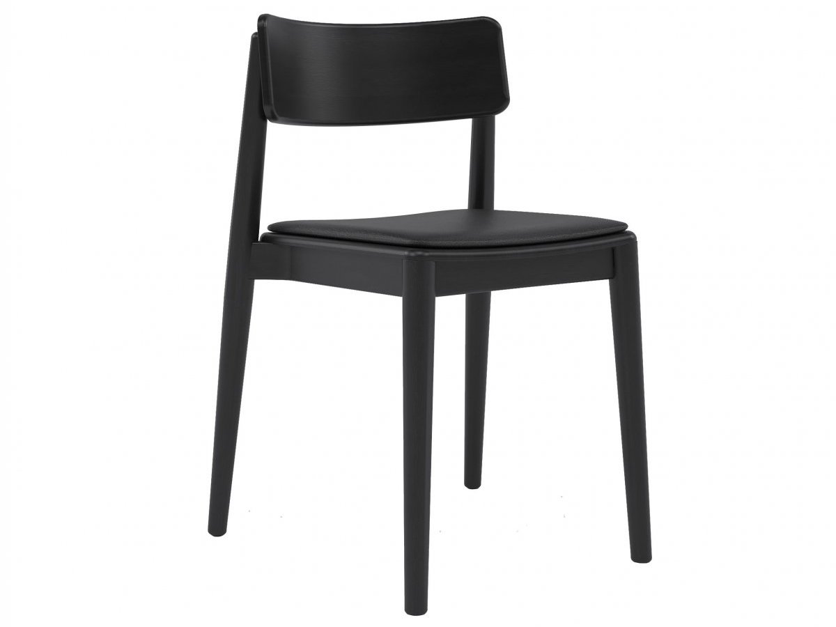 krzesło DANTE czarne tapicerowane
