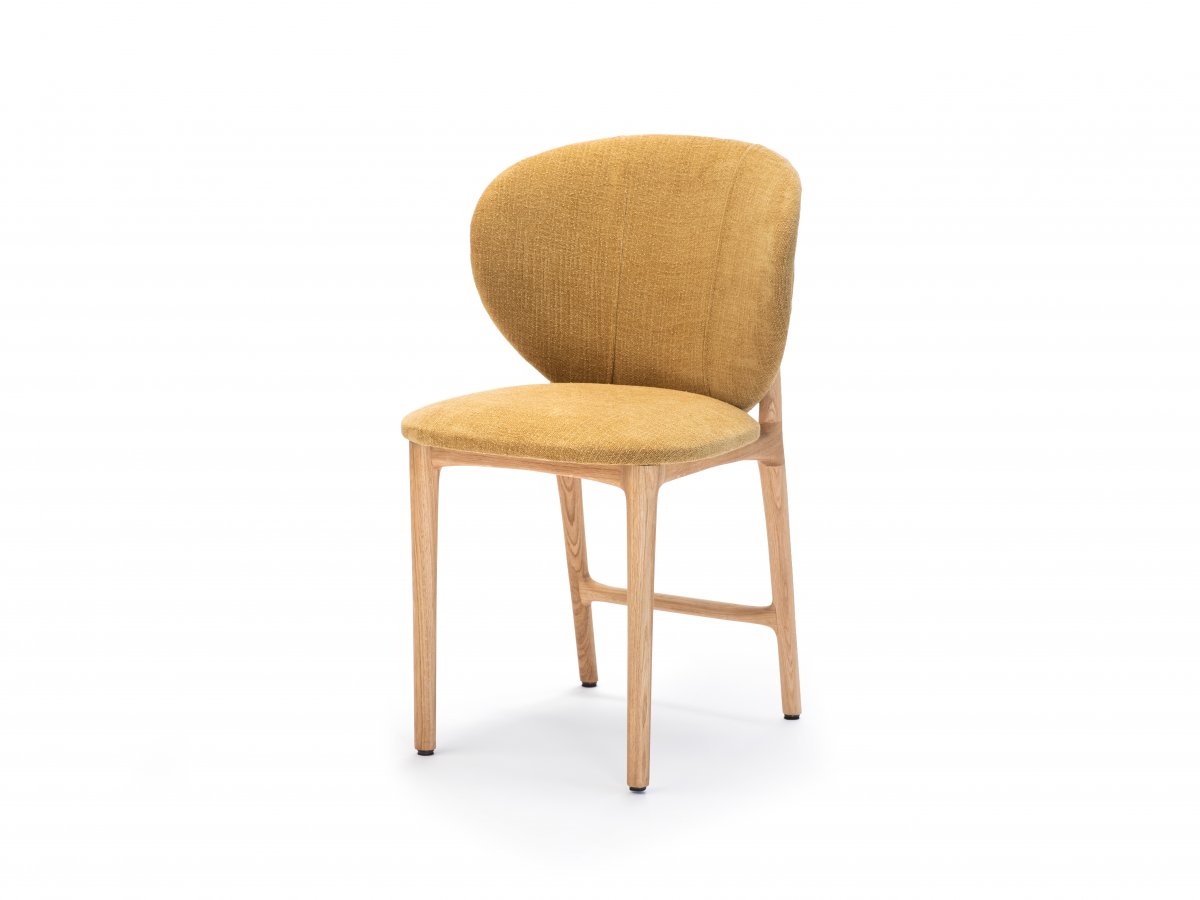 Krzesło Hoya dąb naturalny tkanina Mare