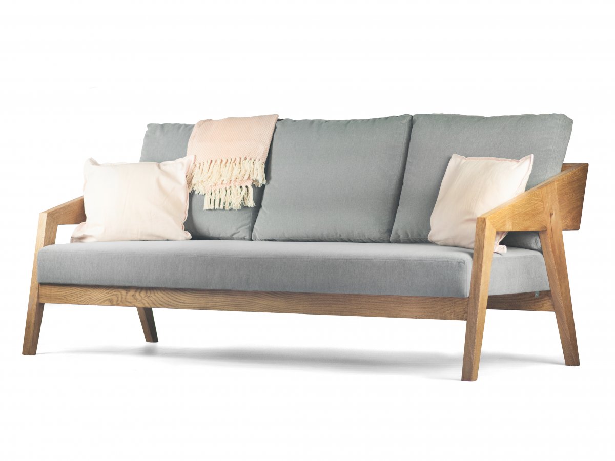 Sofa Piko dąb naturalny tapicerka I