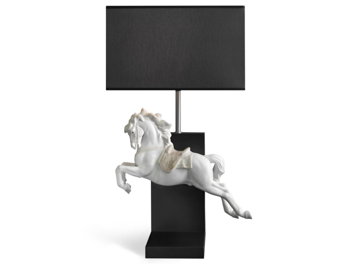 Lampa stołowa Horse on Pirouette, Lladró