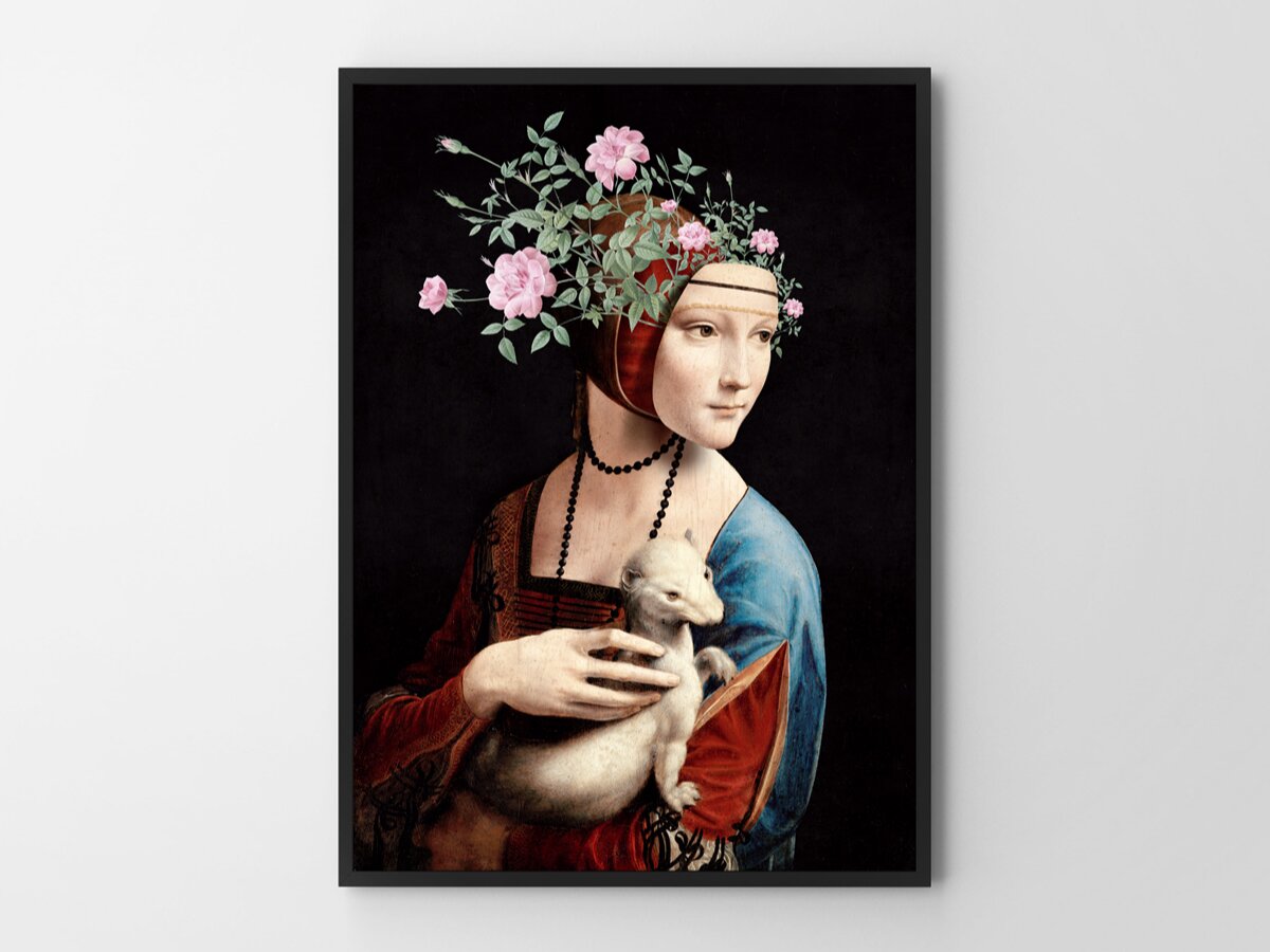 Plakat Dama nowoczesna 50x70 cm