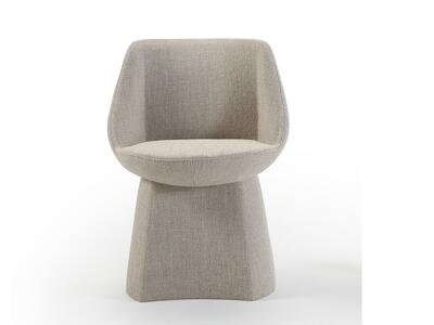 Krzesło Magnum chair with upholstered base grey