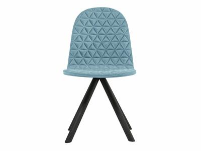 Krzesło Mannequin 01 czarny - błękitne B