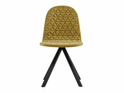 Krzesło Mannequin 01 czarny - musztardowe B