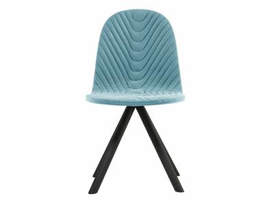 Krzesło Mannequin 01 czarny - błękitne C