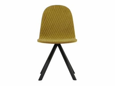Krzesło Mannequin 01 czarny - musztardowe A