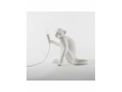 Lampa Monkey zewnętrzna biała SITTING