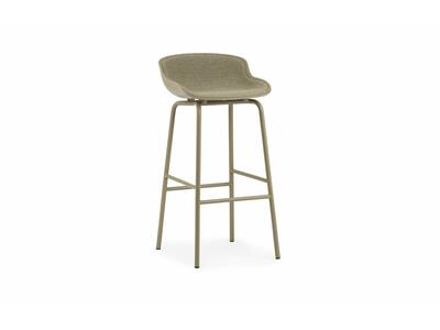 Krzesło Barowe Hyg 75cm, Tapicerowane Siedzisko, Steel, Normann Copenhagen