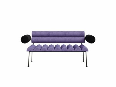 Sofa 2-osobowa  ROLL&ROLL fioletowy