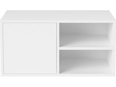 Półka modułowa z drzwiczkami, Biały, Bolia