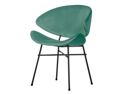 Krzesło Cheri - Velours - czarny RAL9004