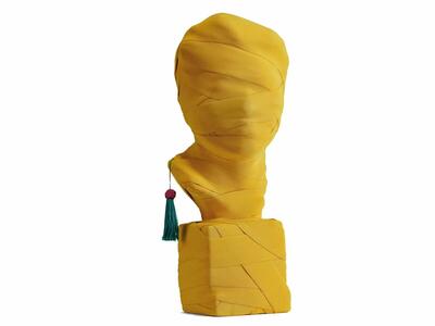 Rzeźba "TO NIE JEST AUTOPORTRET", żółty, Maisondada