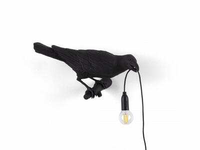 Lampa ogrodowa ptak patrzący w prawo, czarny, Seletti