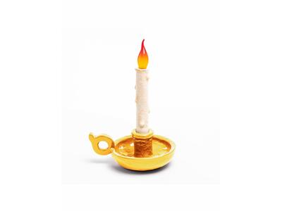 Lampa dekoracyjna "Bugia", złota, Seletti
