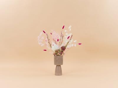 Zestaw suszonych kwiatów "Różowo mi" - bukiet, rozmiar premium