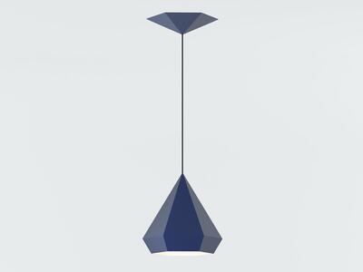 Lampa Diamond 25 z czarnym kablem w kolorze space blue