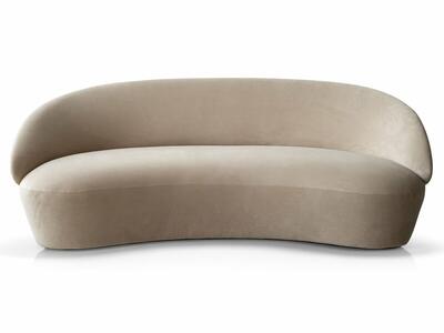 Naïve Sofa 3-seater, beige Textum Avelina velour fabric