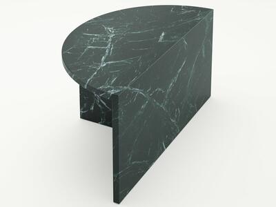 Stolik Fifty circle marble green (Wild Forest)