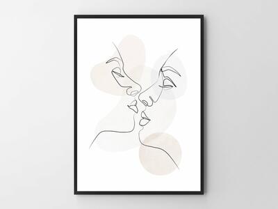 Plakat Elegant Line 50x70 cm